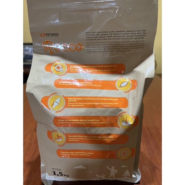 ROCCO BEEF N CHICKEN 1.5 kg pakan anjing