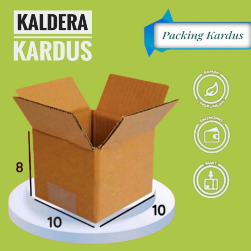 

kardus packing 10x10x8-karton box dus kotak packaging polos baru