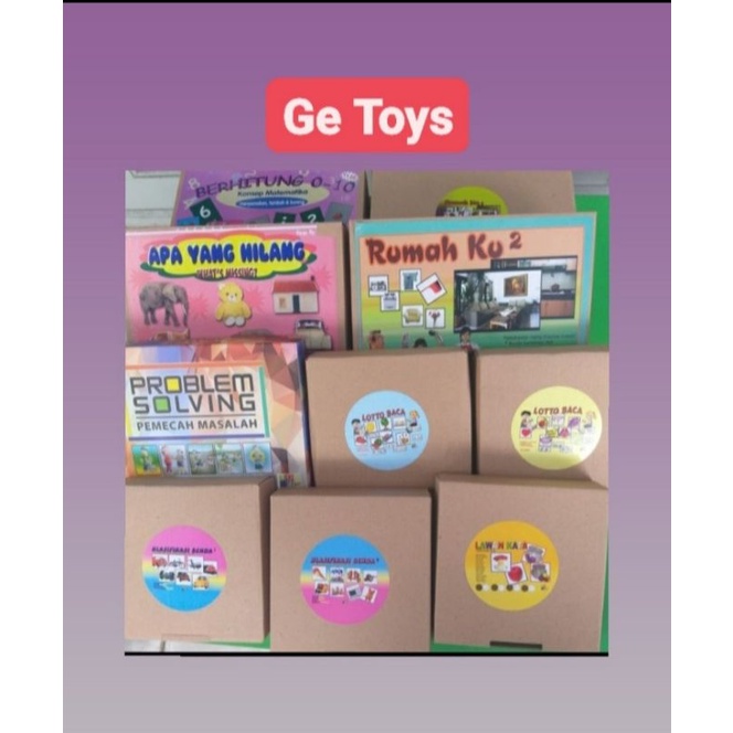 GE TOYS MAINAN EDUKATIF PAKET KARTU TERAPI WICARA SERI 2/ALAT TERAPI WICARA BALITA DAN ANAK/PENGEMBANGAN BAHASA BICARA