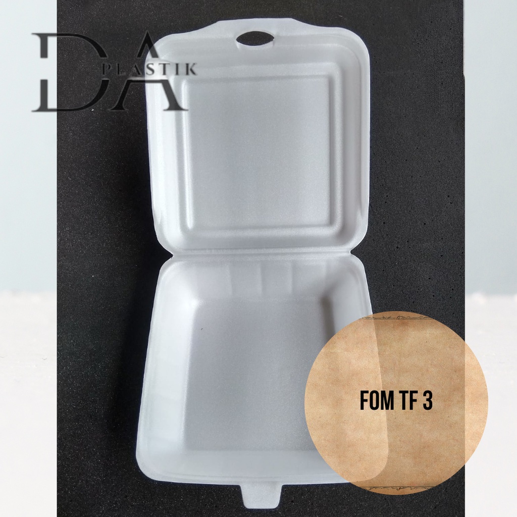 30Pcs TF3 - sterofoam Kotak Nasi Gabus Nasi Kotak Gabus Kotak Nasi Lengkap