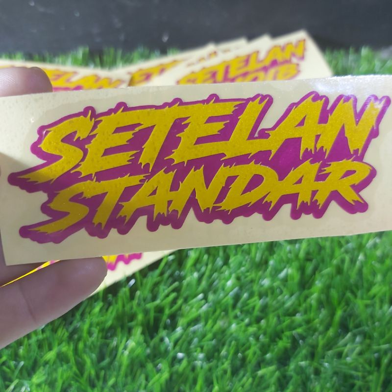 Sticker setelan pelajar Stelan standar Cuting stiker viral bahan timbul reflektive 1pcs