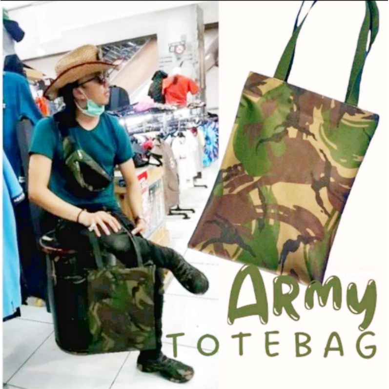 totebag kpop army totebag d300 resleting costum grosir totebag pria wanita slingbagkonveksi