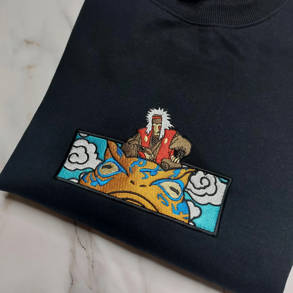 Crewneck Jiraiya Embroidery Anime Manga Naruto Premium Unisex