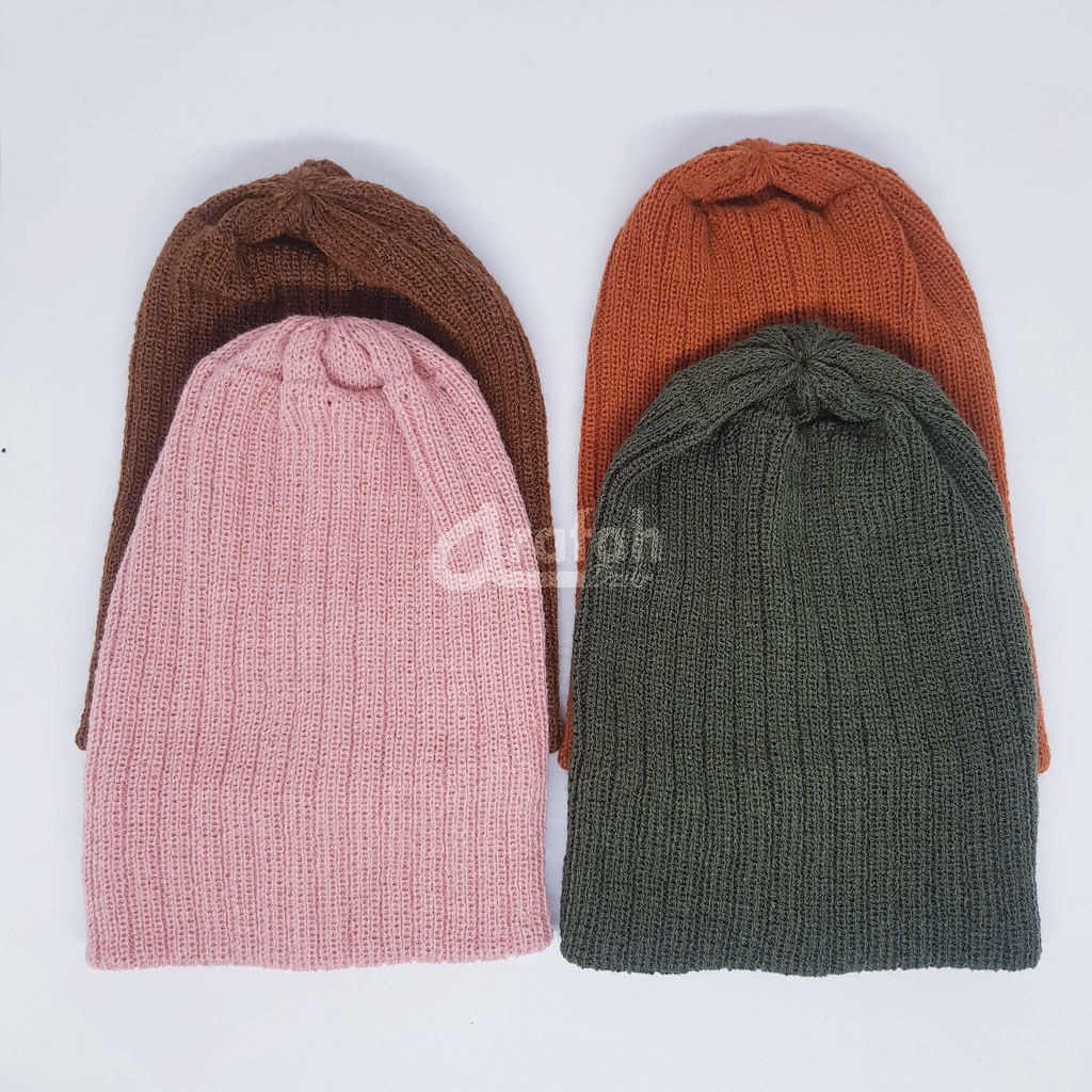 Topi beanie hat rajut salur bayi anak balita 1-3 tahun dc kids