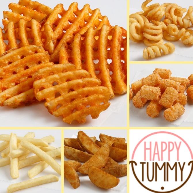 

Lamb weston ecer kentang fries curly crisscut waffle pom pom wedges