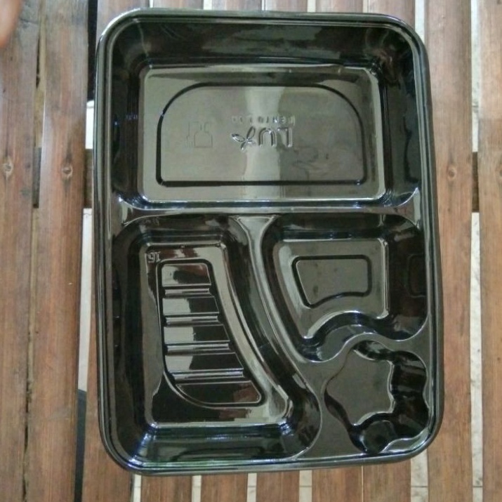 Eceran Mika sekat 4 Wadah Bento Tepak Nasi Bekal