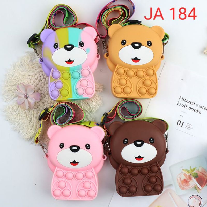 Tas pop it beruang