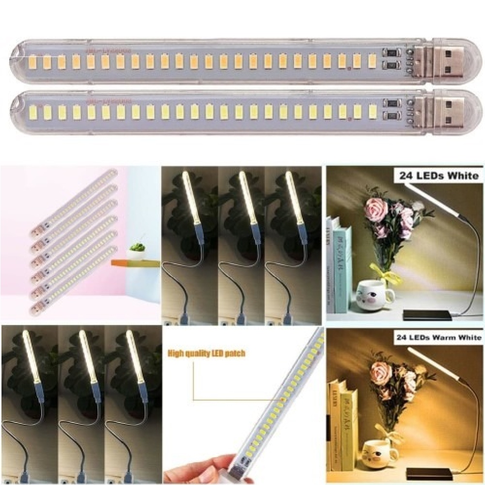 LAMPU LED MINI USB  24 LED Emergency + GAGANG USB FLEXIBEL