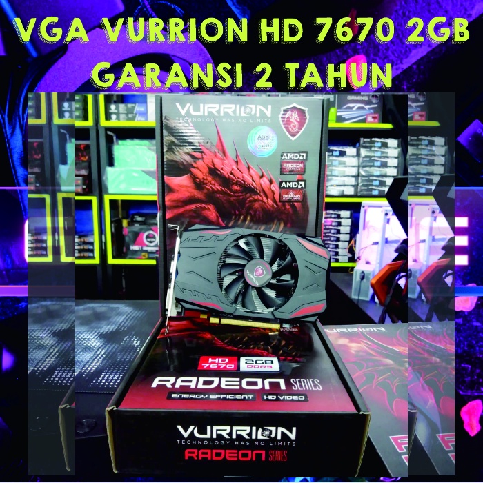 VGA VURRION HD 7670 2GB GARANSI 2 TAHUN