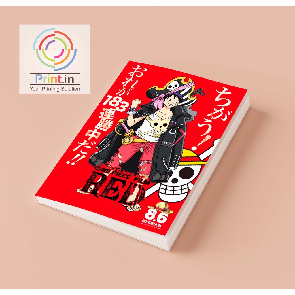 

Notebook Anime One Piece Red Softcover