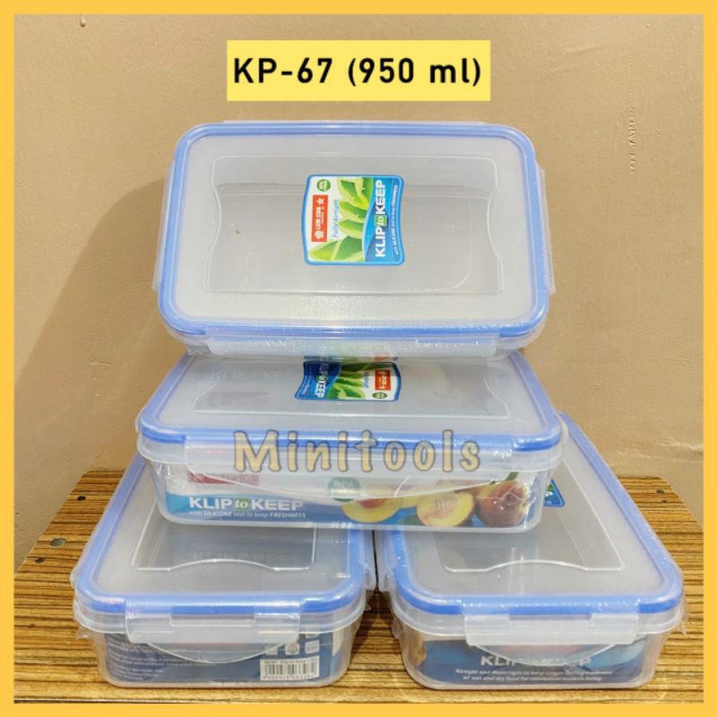 Tempat Kotak Makan / Lunch Box Klip To Keep 1301 Lion Star 950ml KP-67