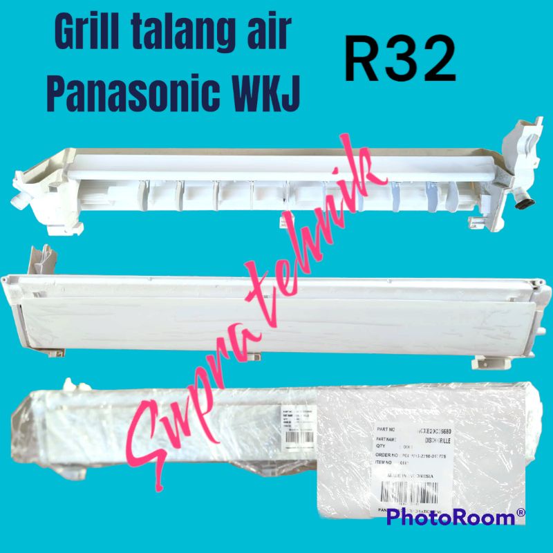 grill talang air ac panasonic indoor 5/7/9/12wkj original