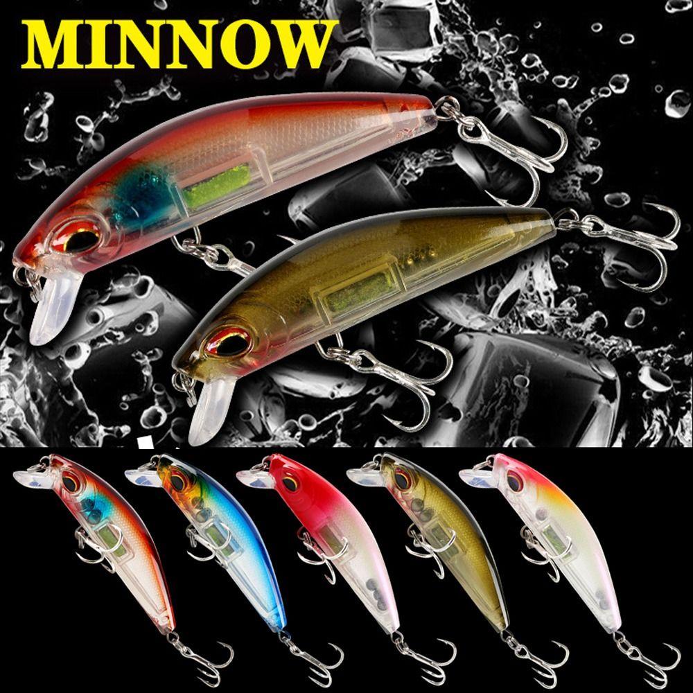 Chookyy Umpan Ikan Kecil 3D Mata Belang bass Wobbler Tackle Minnow Lures