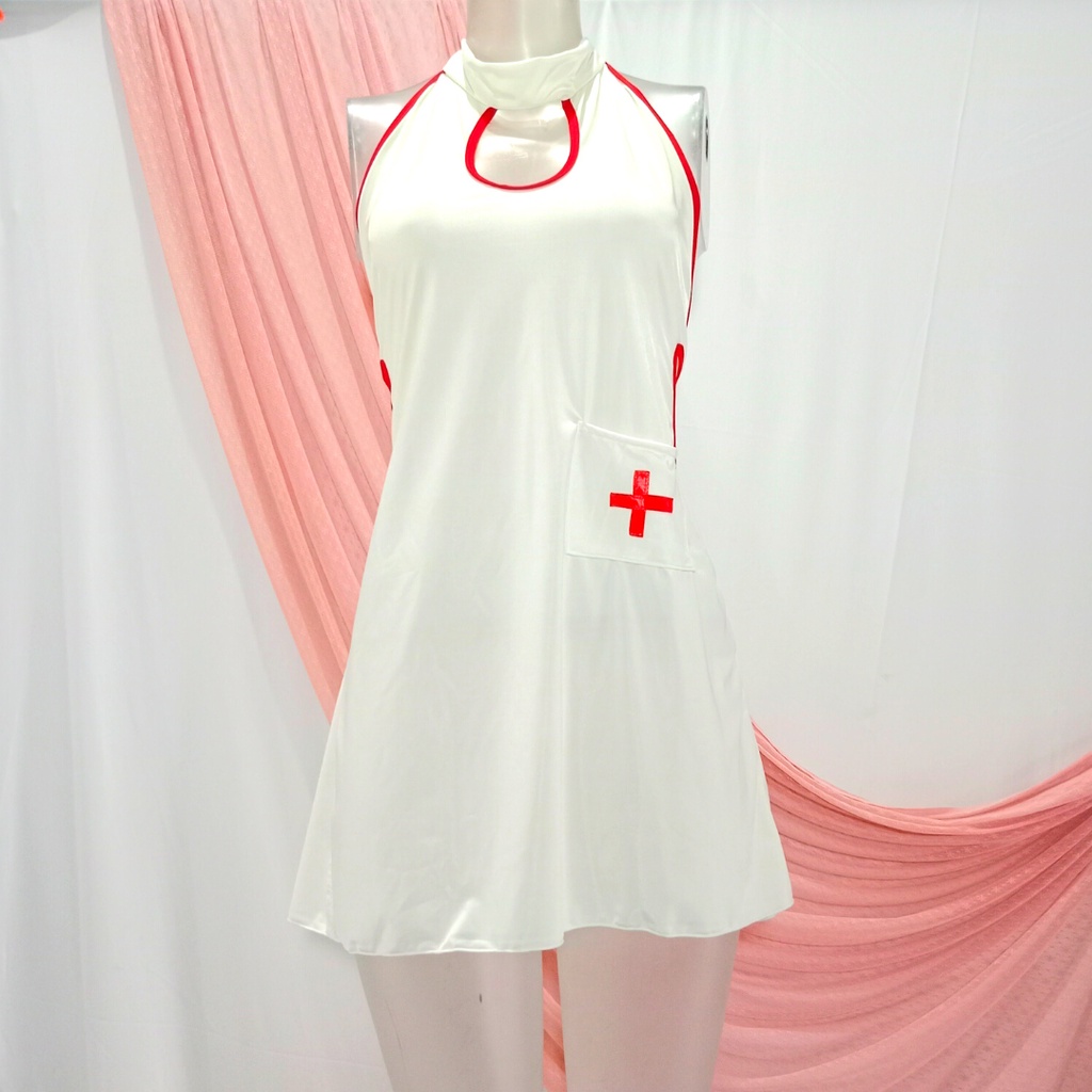S M L XL XXL XXXL Lingerie Cosplay Nurse Sexy Big Size Kostum Suster Intim Pasangan Seksi Kado Seser