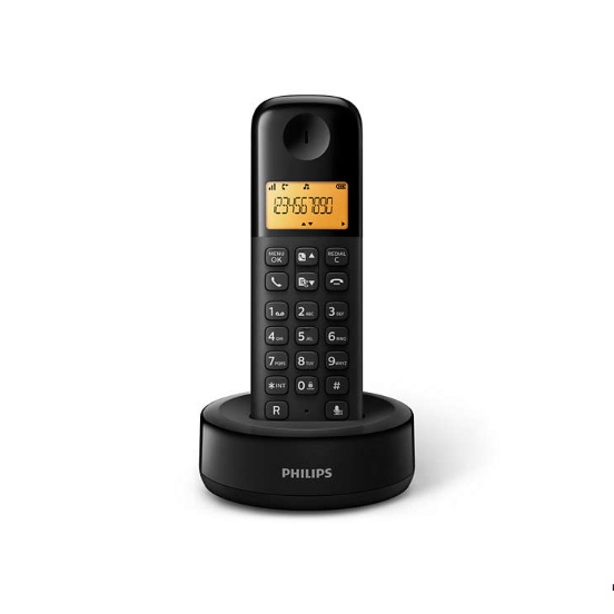 Telepon Wireless Philips D160 black ori