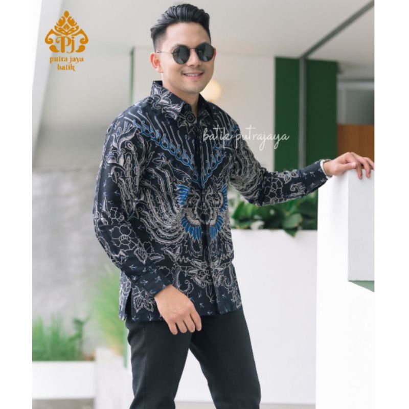 SIPAR Kemeja Baju Batik Pria Cowok Lengan Panjang Premium Modern Furing