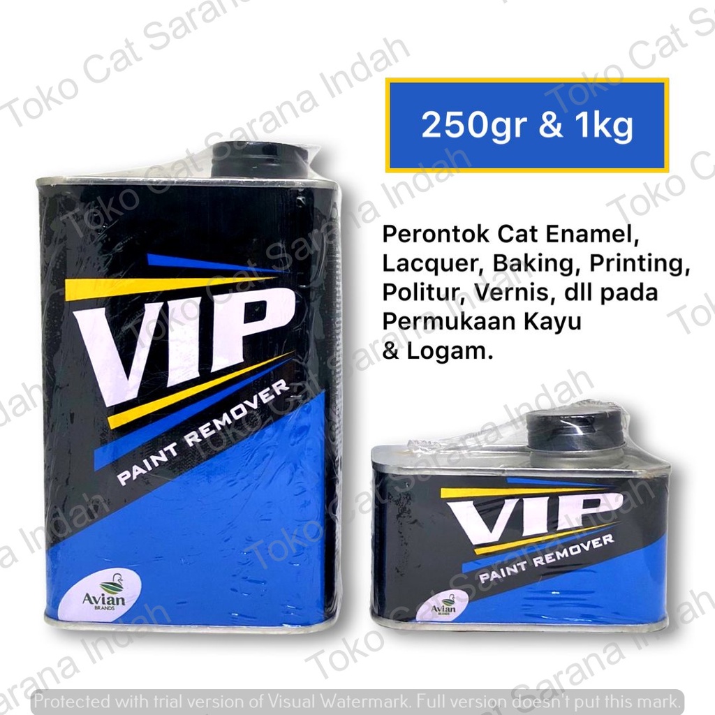 Jual PAINT REMOVER VIP 250GR 1000GR PERONTOK CAT VIP AVIAN OBAT PERONTOK CAT KAYU LOGAM Shopee