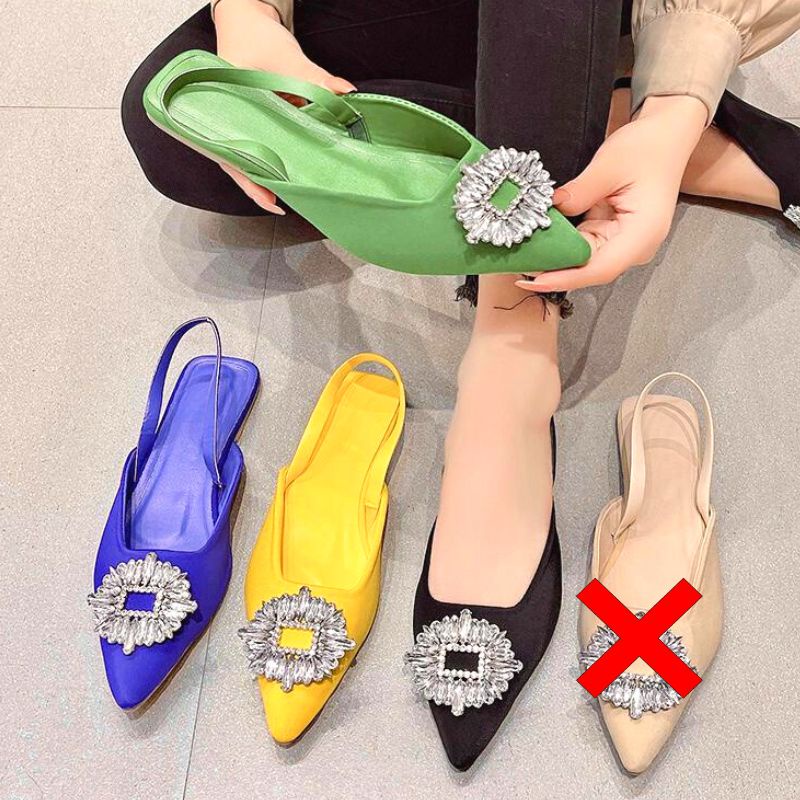 [BISA COD] 1034 Sandal Wanita Import Flat CDiamond