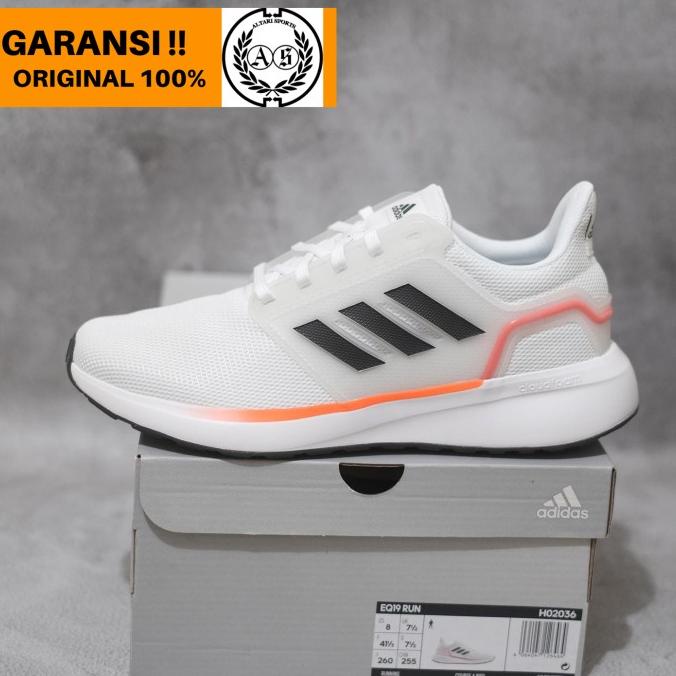 SEPATU RUNNING CASUAL ADIDAS EQ19 RUN ORIGINAL ASLI BNIB H02036
