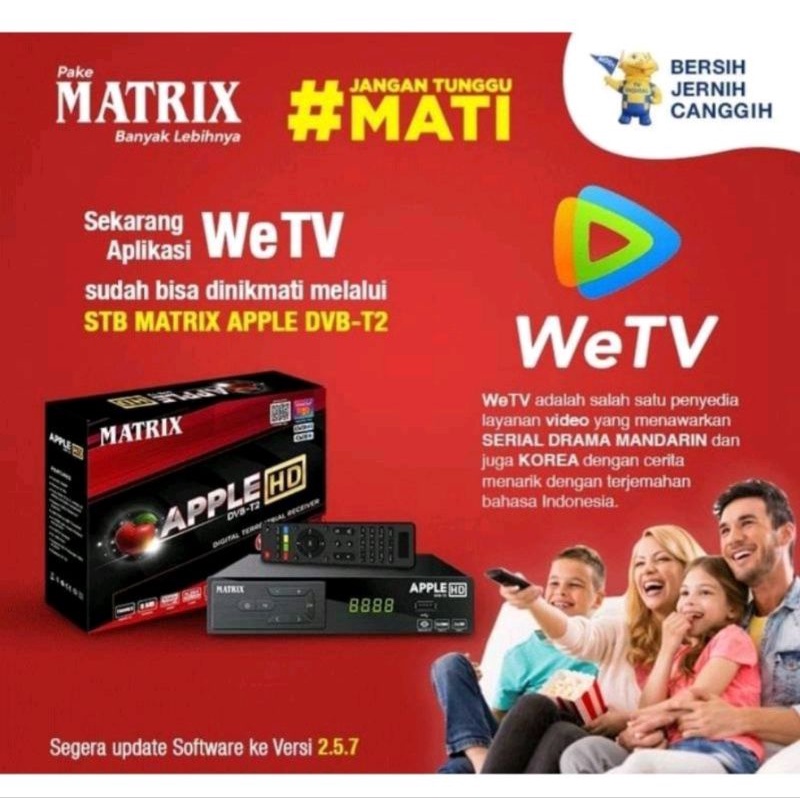 Jual COD set top box tv digital DVBT2 MATRIX / Set Top Box Tv Digital