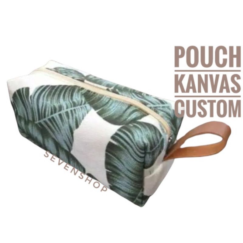 souvenir pouch kanvas dompet kanvas custom
