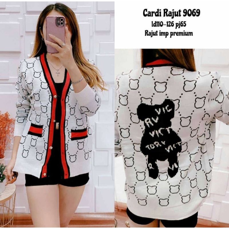 Cardigan Outer Gucci Rajut  Import Premium