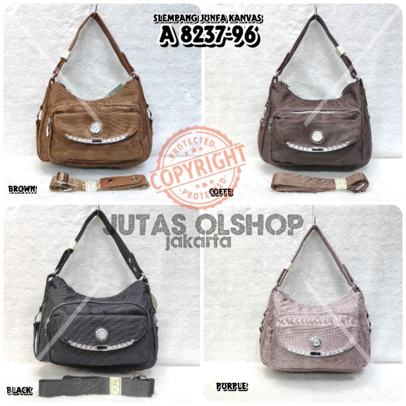 TAS JUNFA SELEMPANG 8237-96 BAHAN KANVAS ORIGINAL