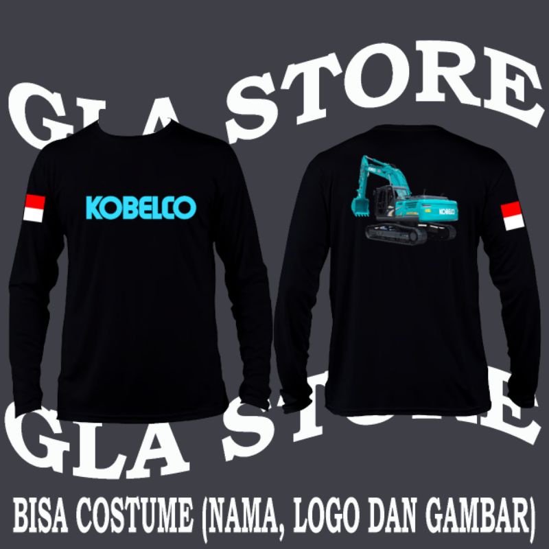 Kaos Excavator Kobelco | Baju Excavator | Kaos alat berat Excavator