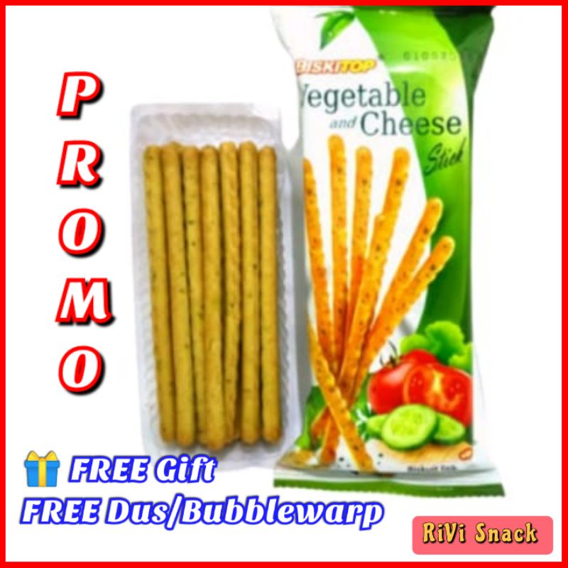 

[PROMO] BISKITOP VEGETABLE AND CHEESE STICK BISKUIT RASA SAYURAN / SNACK ULTAH