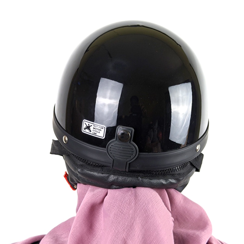 ACN Helm Vintage Chip Cetok Bogo Setengah Kepala Pria Wanita Dewasa Kaca Datar