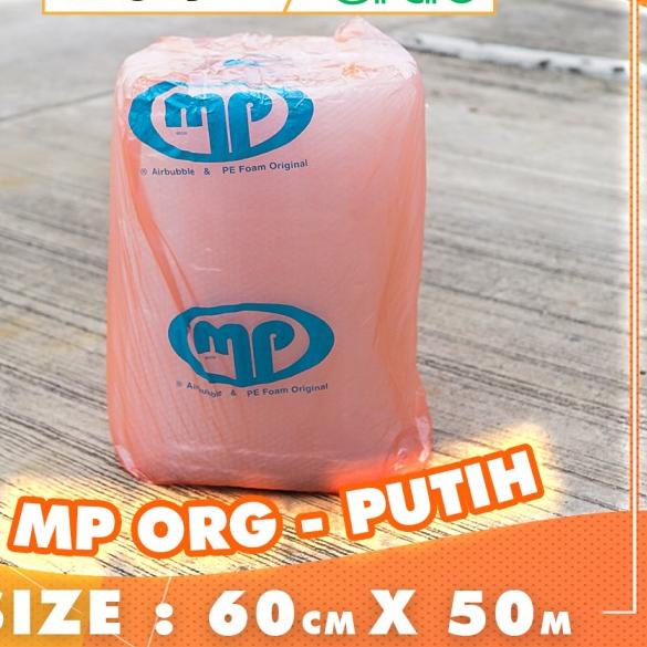 

BUBBLE WRAP ROLL 60CM X 50 METER HITAM PUTIH BUBLE WRAP MULIAPACK - MP ORG 60 Putih
