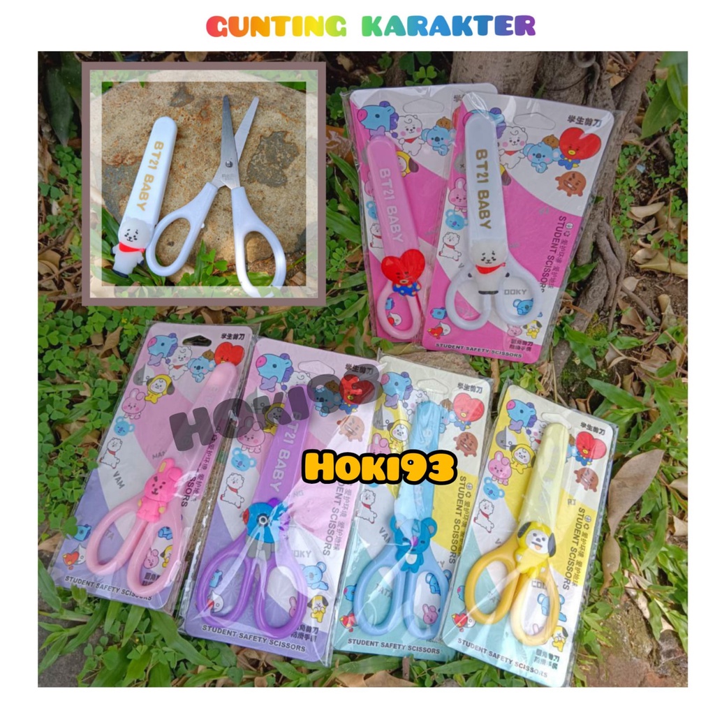 Gunting Karakter BT21 Gunting serbaguna motif lucu BTS