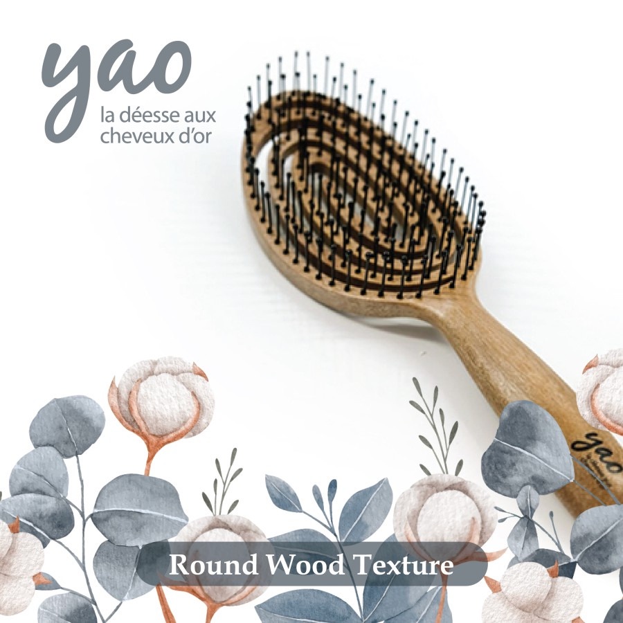 YAO ROUND WOOD TEXTURE BRUSH