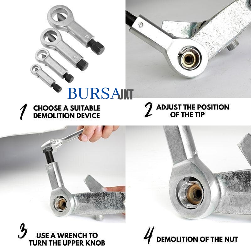 NO 2 12 - 16 MM EXTRAKTOR BUKA BAUT / SPLITTER NUT BOLT EXTRAKTOR