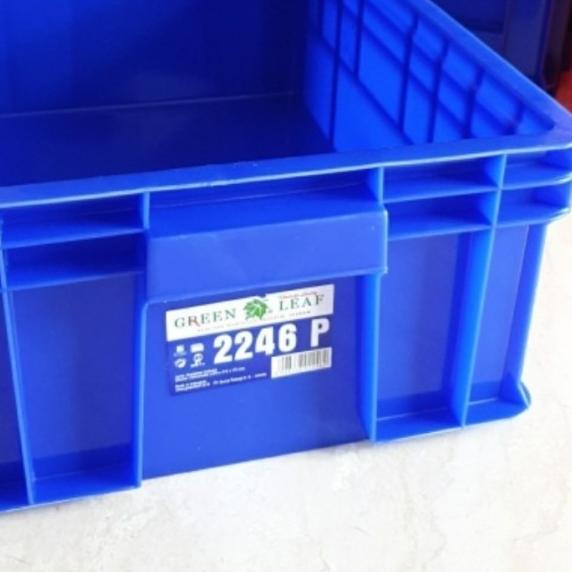 

Container Box 2246P Green Leaf / Krat Industri 2246 P Kotak Spare Part