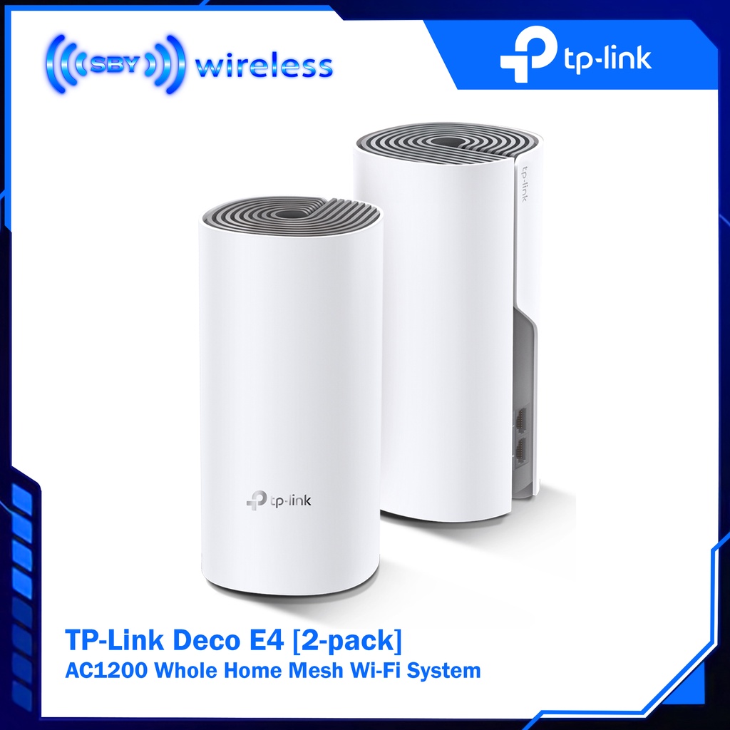 TP-Link Deco E4 [2-pack] AC1200 Whole Home Mesh Wi-Fi System