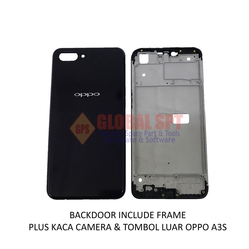 BACKDOOR OPPO A3S INCLUDE FRAME / BACK COVER / TUTUP BELAKANG