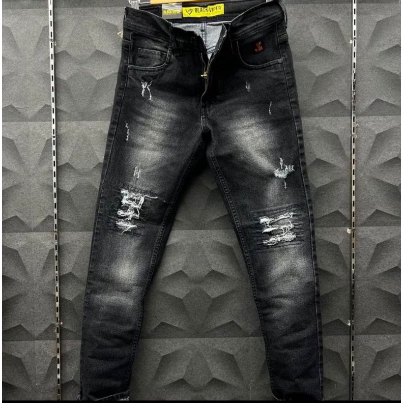 Celana jeans Sobek Pria/Celana Denim Sobek Pria/Celana Jeans Pria