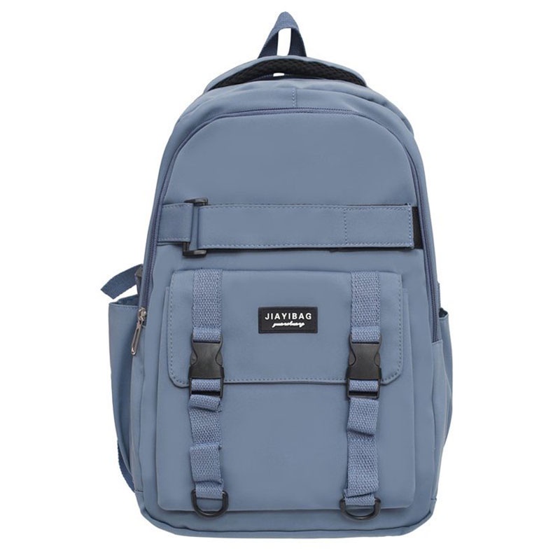 YOOHUI BB015 Tas Ransel Wanita Ransel Korea Backpack Min Tao Bag Fashion Ulzzang Korea Tas Min Tao Bag Sekolah Tas Ransel Anak Sekolah Karakter Perempuan Tas Karakter Polos Ransel Tas Ransel Olahraga-BB026-Blue