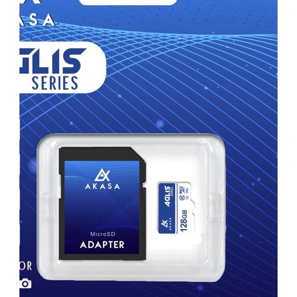 Akasa Micro SD 128 GB Aglis Series U3 Memory Card (Hyper Speed)