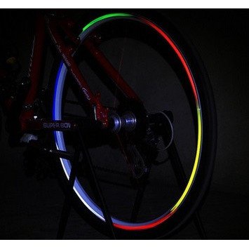 Stiker Roda Sepeda Bicycle Wheel Rim Rims Velg Reflective Sticker 8 Strip - A-0001