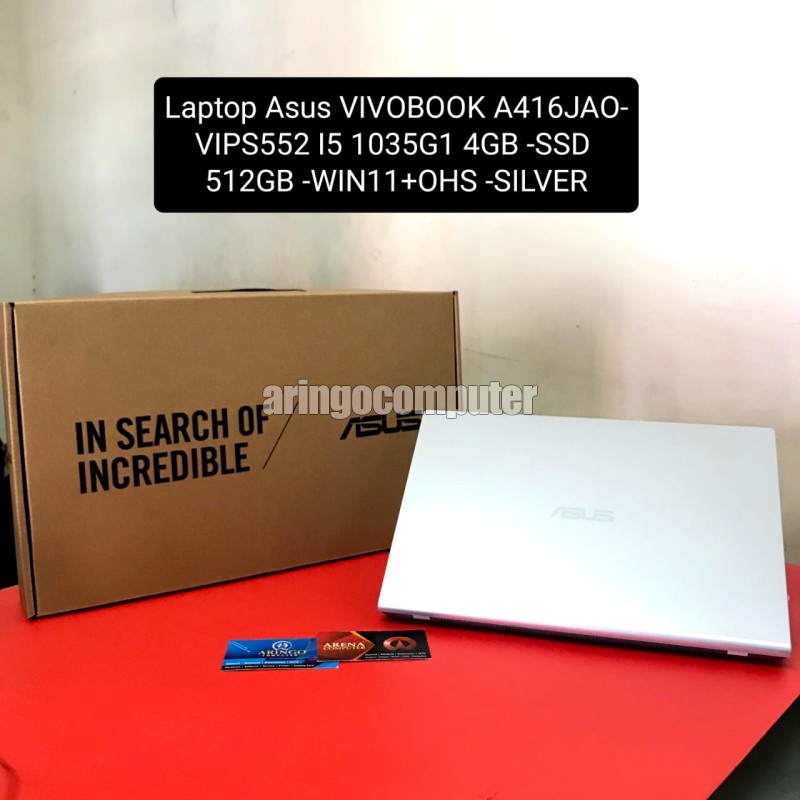 Laptop Asus VIVOBOOK A416JAO-VIPS552 I5 1035G1 4GB -SSD 512GB -WIN11+OHS -SILVER