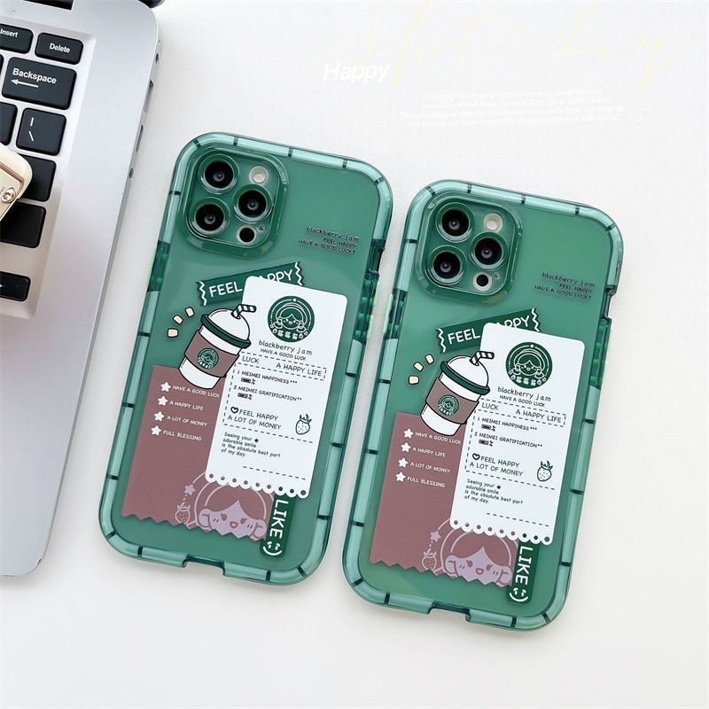 Soft Case Hp Gambar Milk Tea Untuk IPhone 12 / 13 / 14 / 11promax / X / Xs Max / Xr Bbvgt