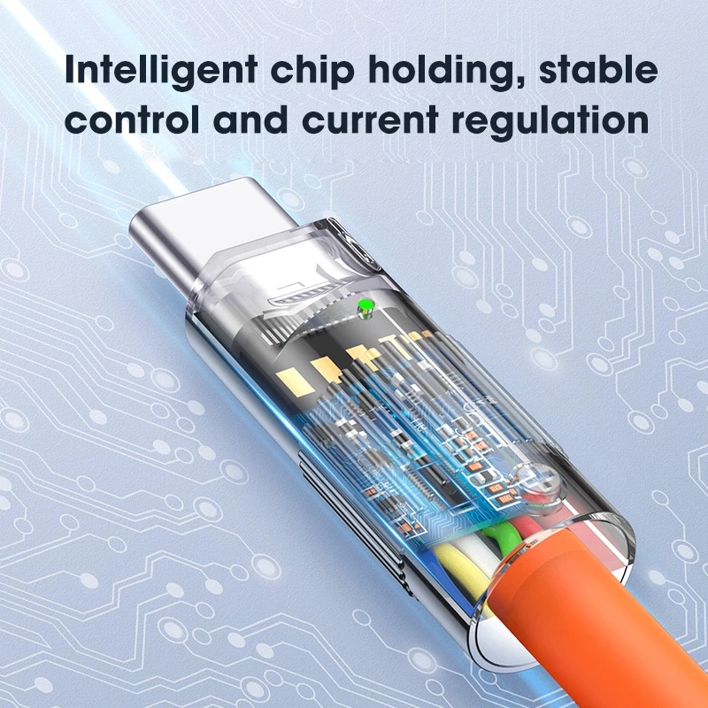 Kabel Data / Charger Usb Tipe-C Fast Charging 120W 6A Bahan Aluminum Alloy Untuk Huawei