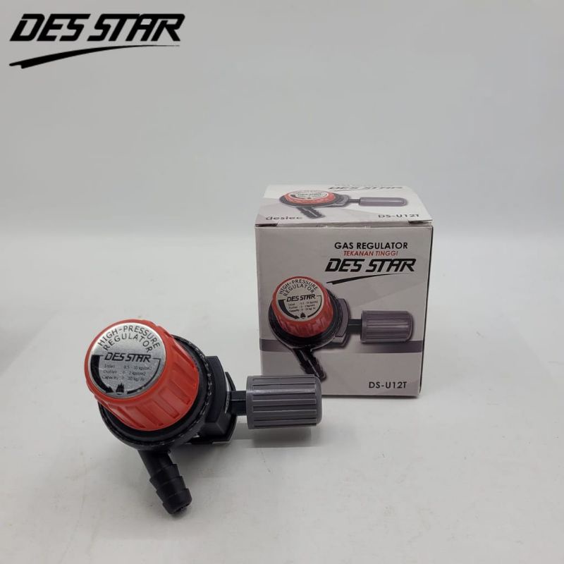 Regulator Gas DESTAR  Des Star DS-U12TM Tekanan Tinggi Meter Non Meter DS-U12T