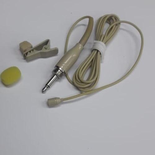 Mic Jepit atau Clip on mini kabel jek drat dalam - Putih