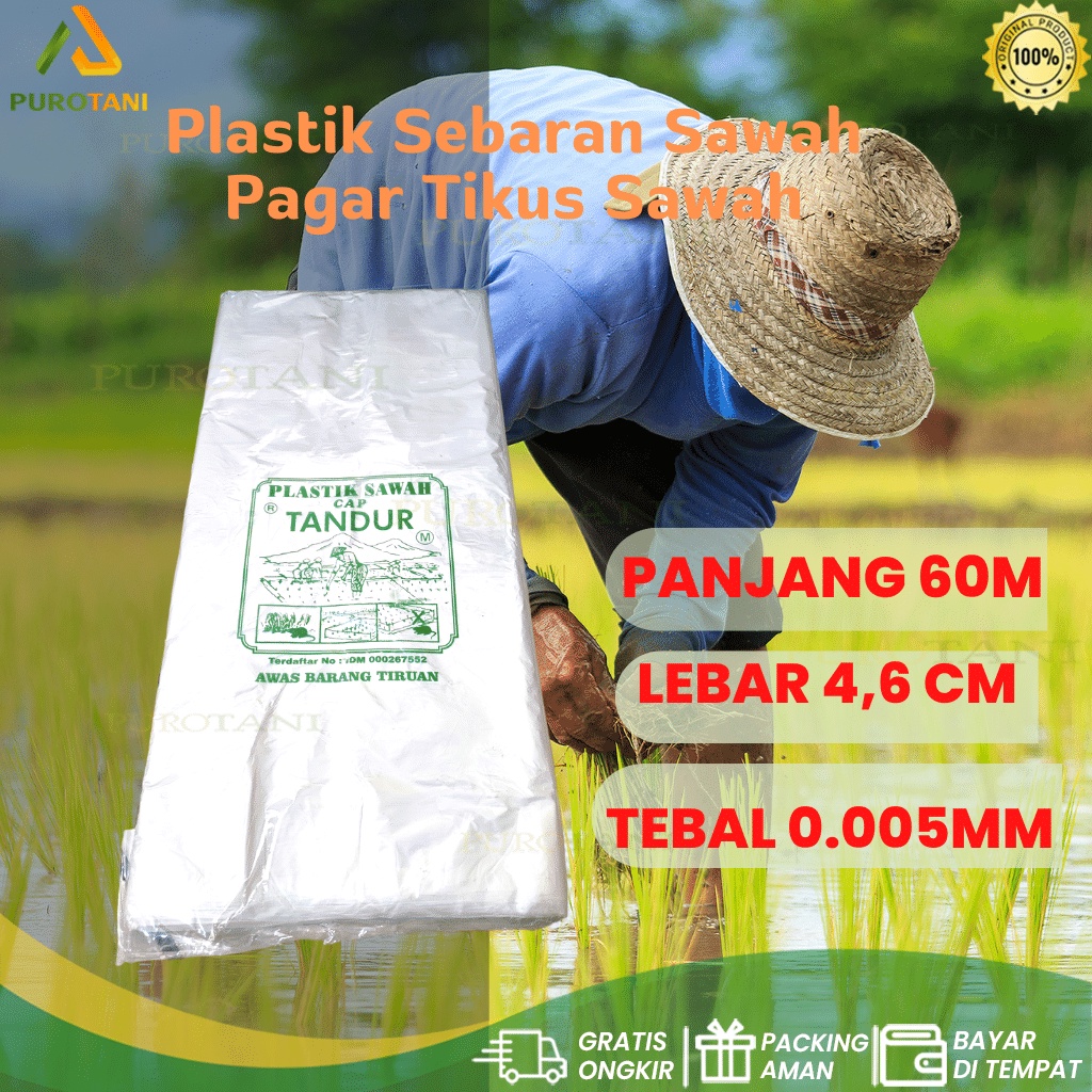 Plastik Sawah Anti Tikus Sebaran Padi Pagar sawah Tandur