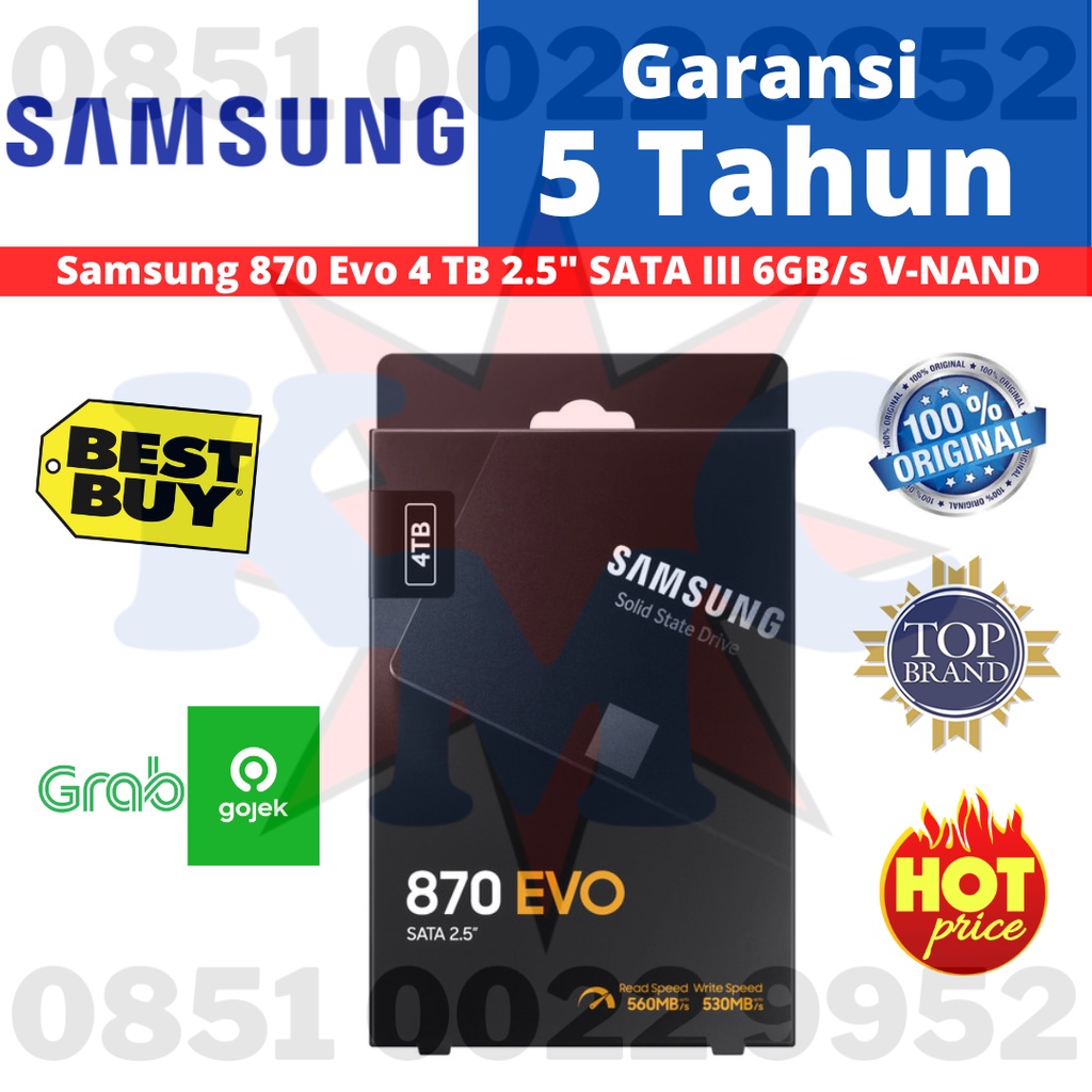 SAMSUNG SSD 870 EVO 4TB 2.5&quot; SATA III 870EVO 4 TB