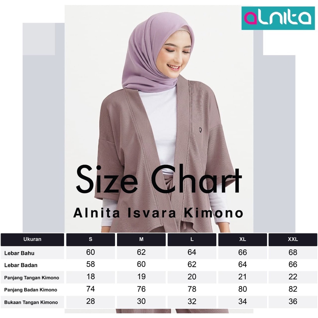 [BISA COD] Alnita Isvara Kimono Bahan Ravena Modern Simpel by Alnita