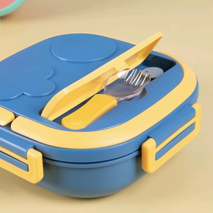 Kotak Bekal TEDEMEI Kid Lunchbox Premium Bekal Anak Stainless 3 Sekat